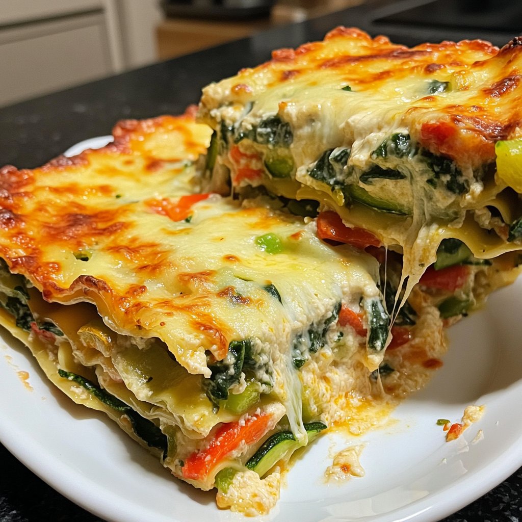 Vegetarische Lasagne mit Gemüse