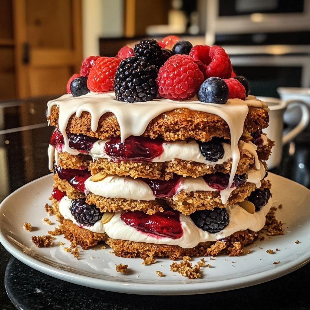 Vegane schwedische Mandeltorte