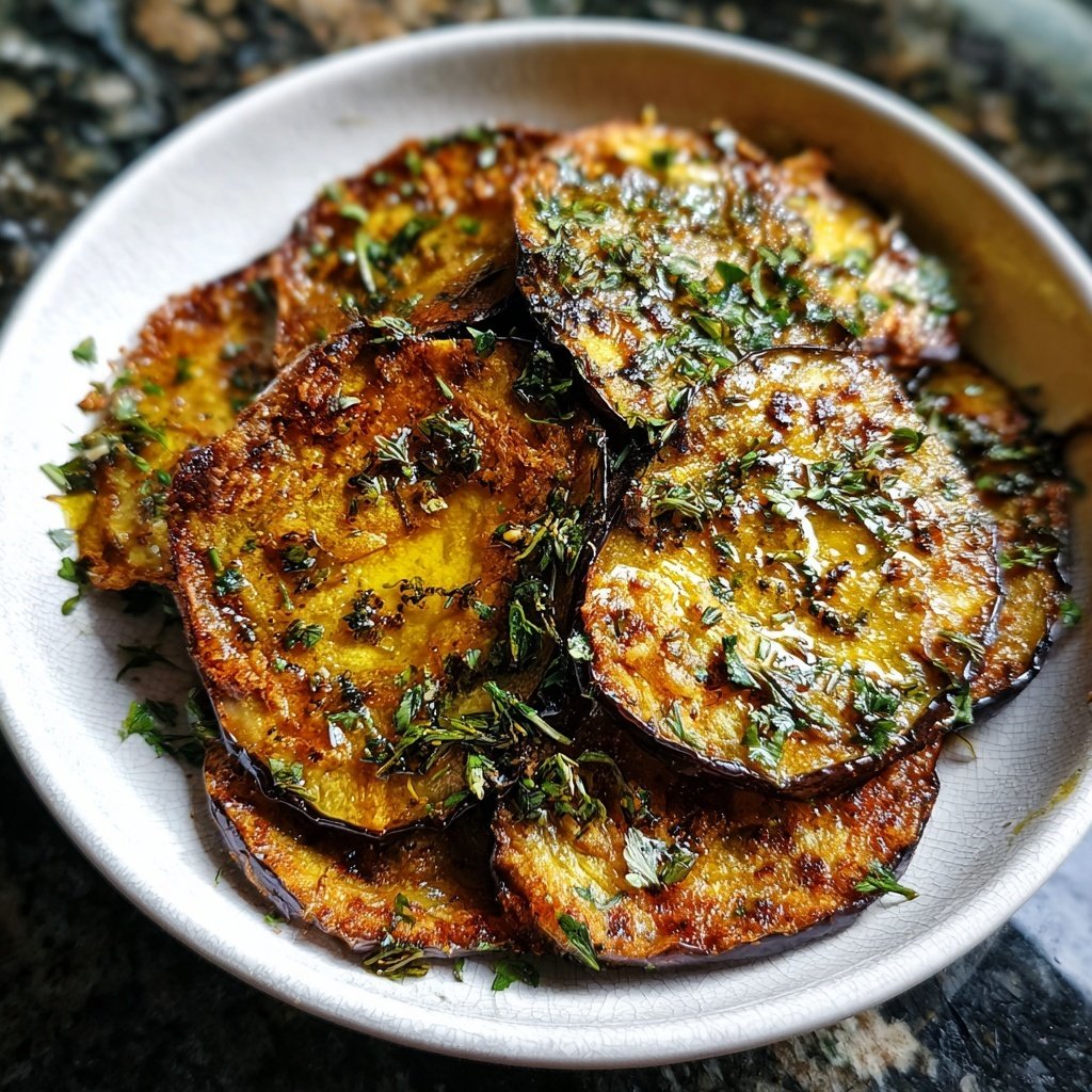 Auberginen aus der Pfanne leicht