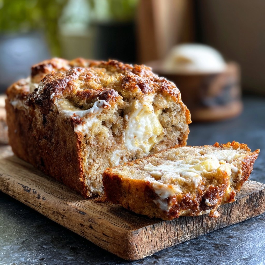 Bananenbrot mit Vanille und Joghurt