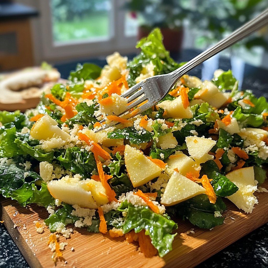 Chinakohl-Salat mit Möhre und Apfel