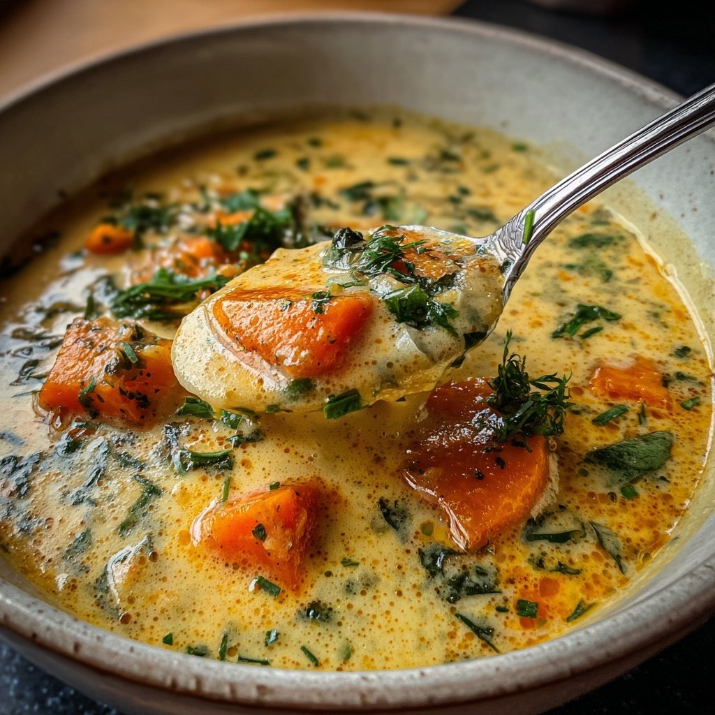 Blumenkohlsuppe mit Karotten