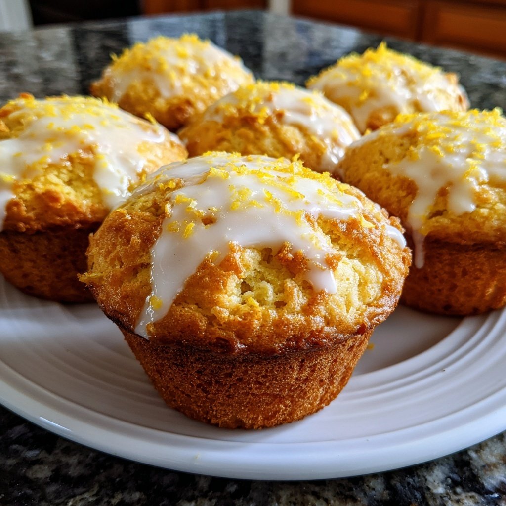 Muffins mit Zitronenabrieb und Joghurt