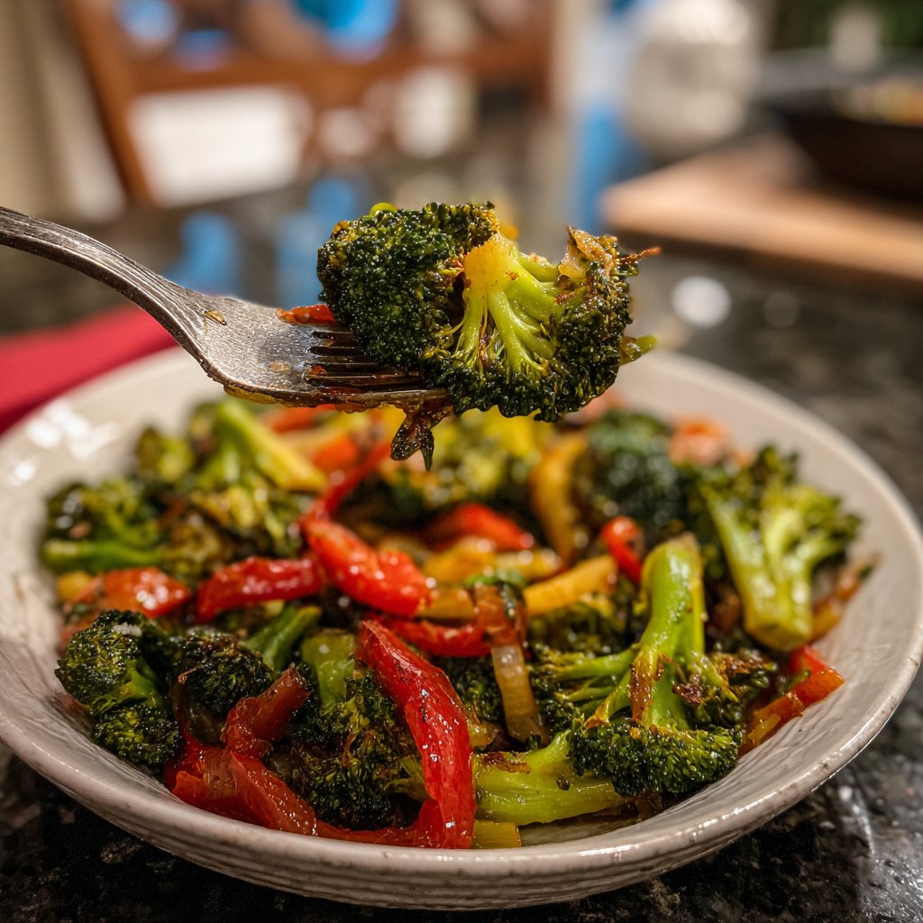 Brokkoli Pfanne Asiatisch