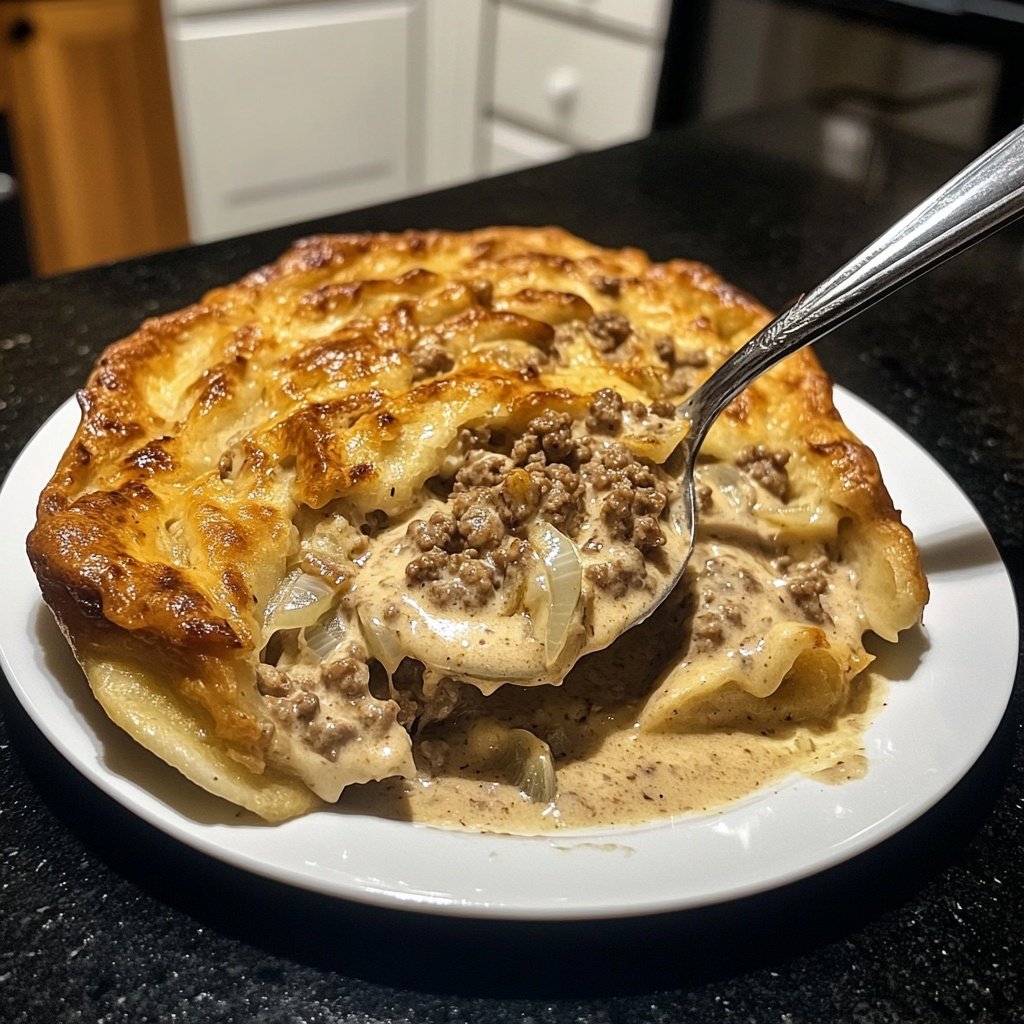 Hackfleisch Pfanne cremig