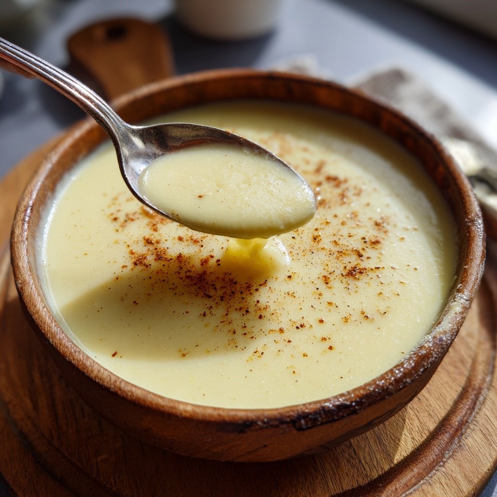 Cremige Blumenkohlsuppe mit Muskat